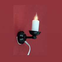 12V Wall Lamp CLIP Candle Black