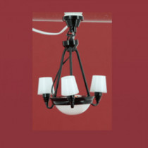 12V Hanging Lamp CLIP Black Palace