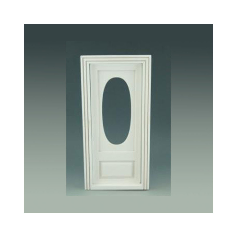 Door oval window white