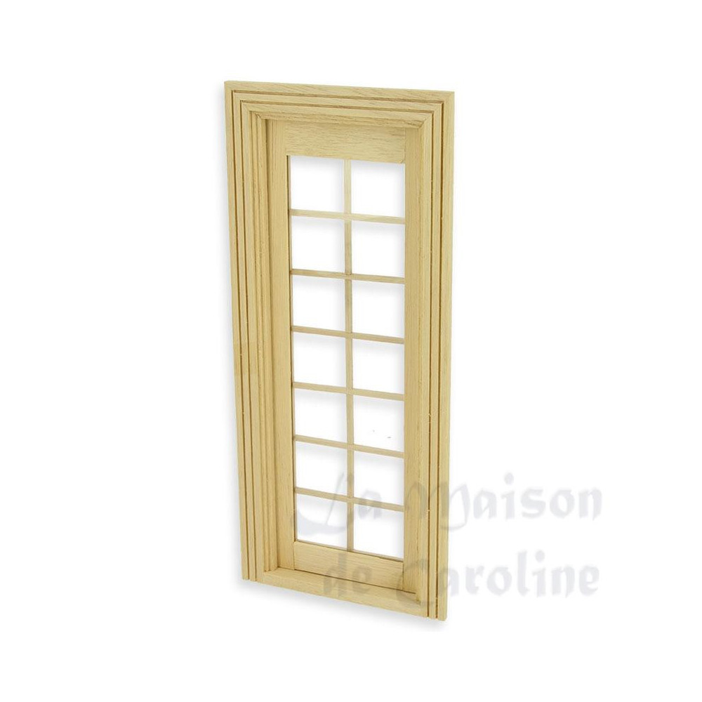 Single french door w/mullion, bare wood