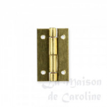 4 Brass hinges 9x15mm