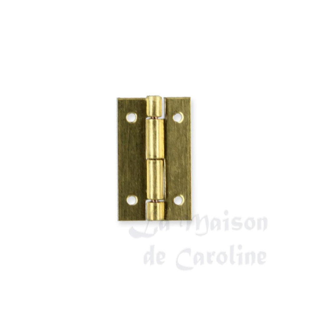 4 Brass hinges 9x15mm