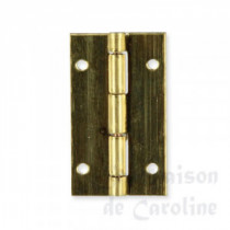 4 Brass hinges 12x20mm
