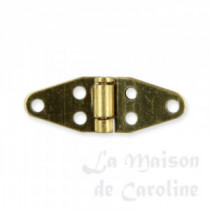 4 Brass hinges 7x12mm