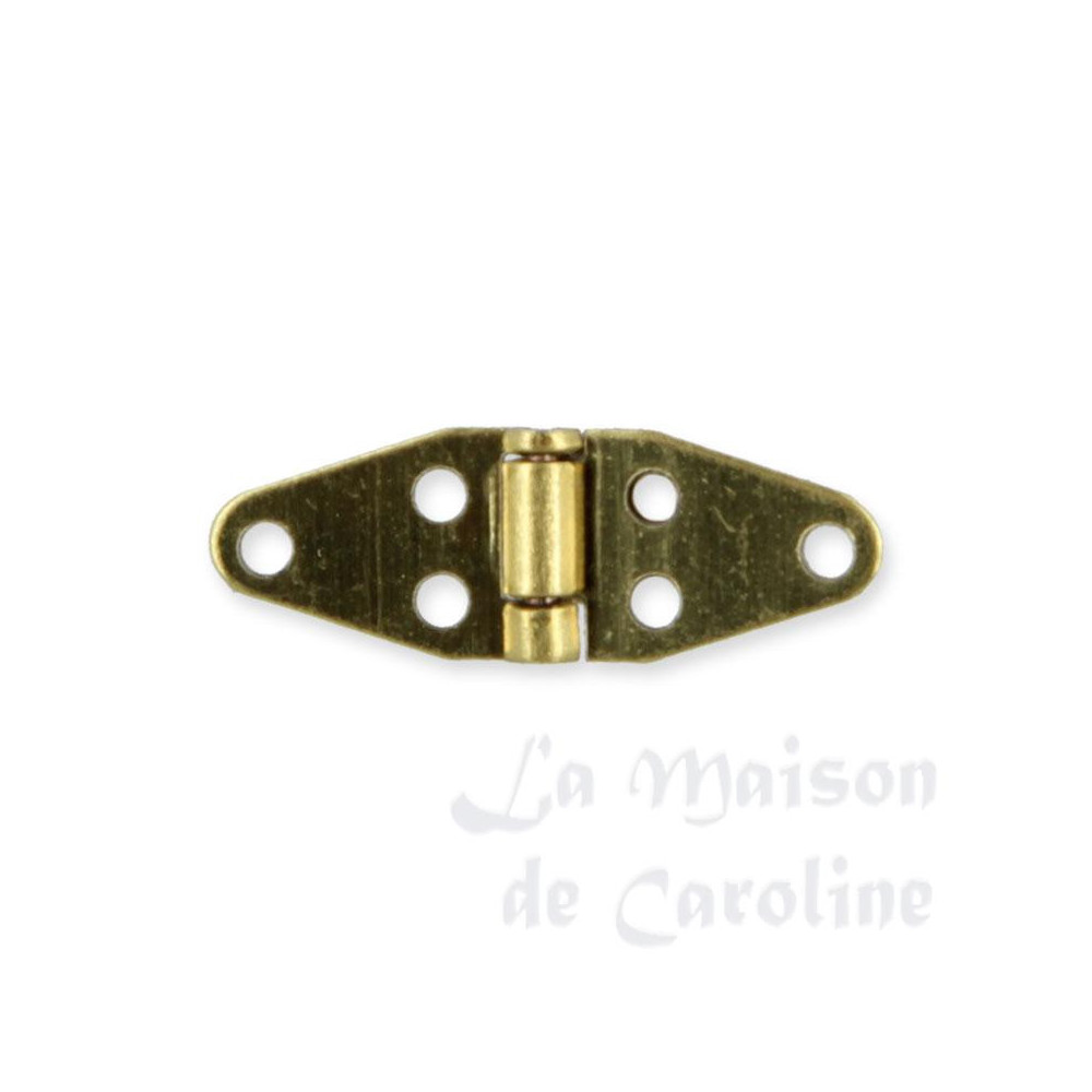 4 Brass hinges 7x12mm