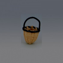 Mini basket with handle and black rim