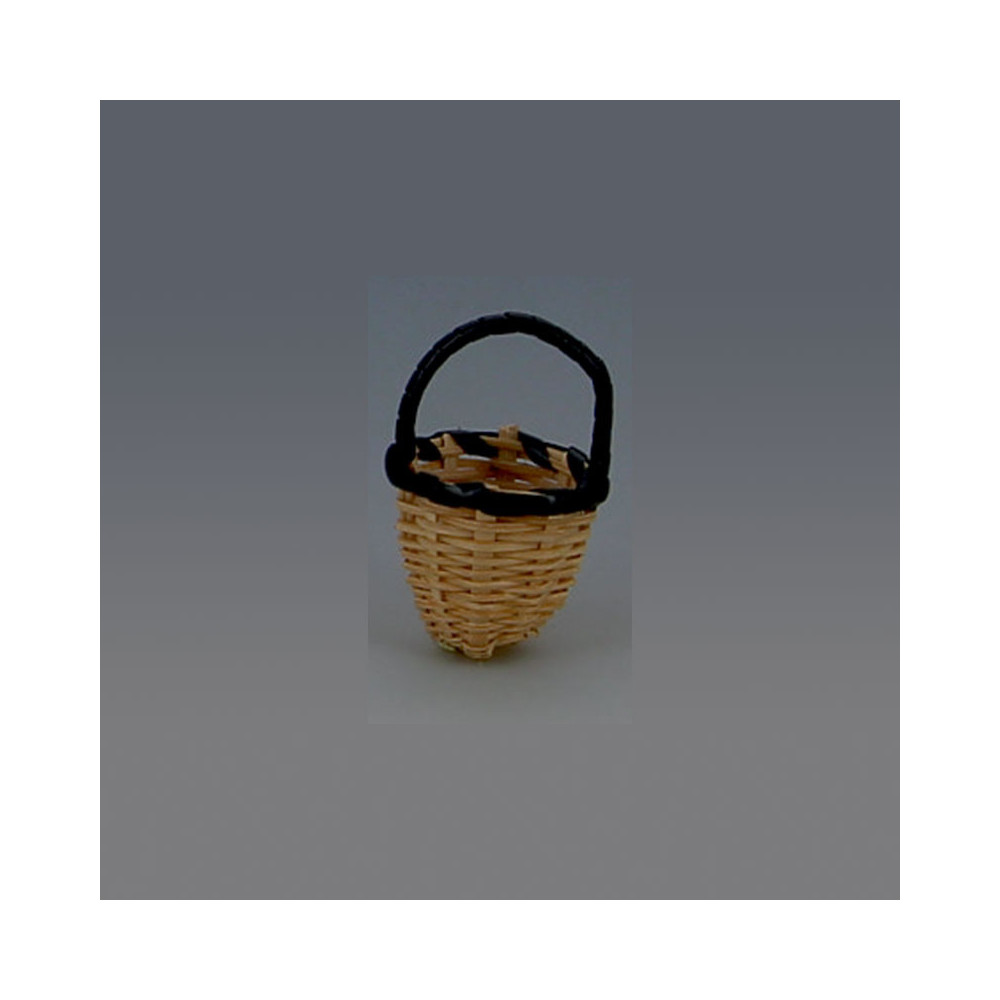 Mini basket with handle and black rim
