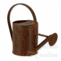 Metal watering can rusted