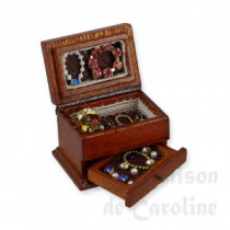 Jewellery box wood w.drawer