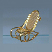 Brass rocking chair