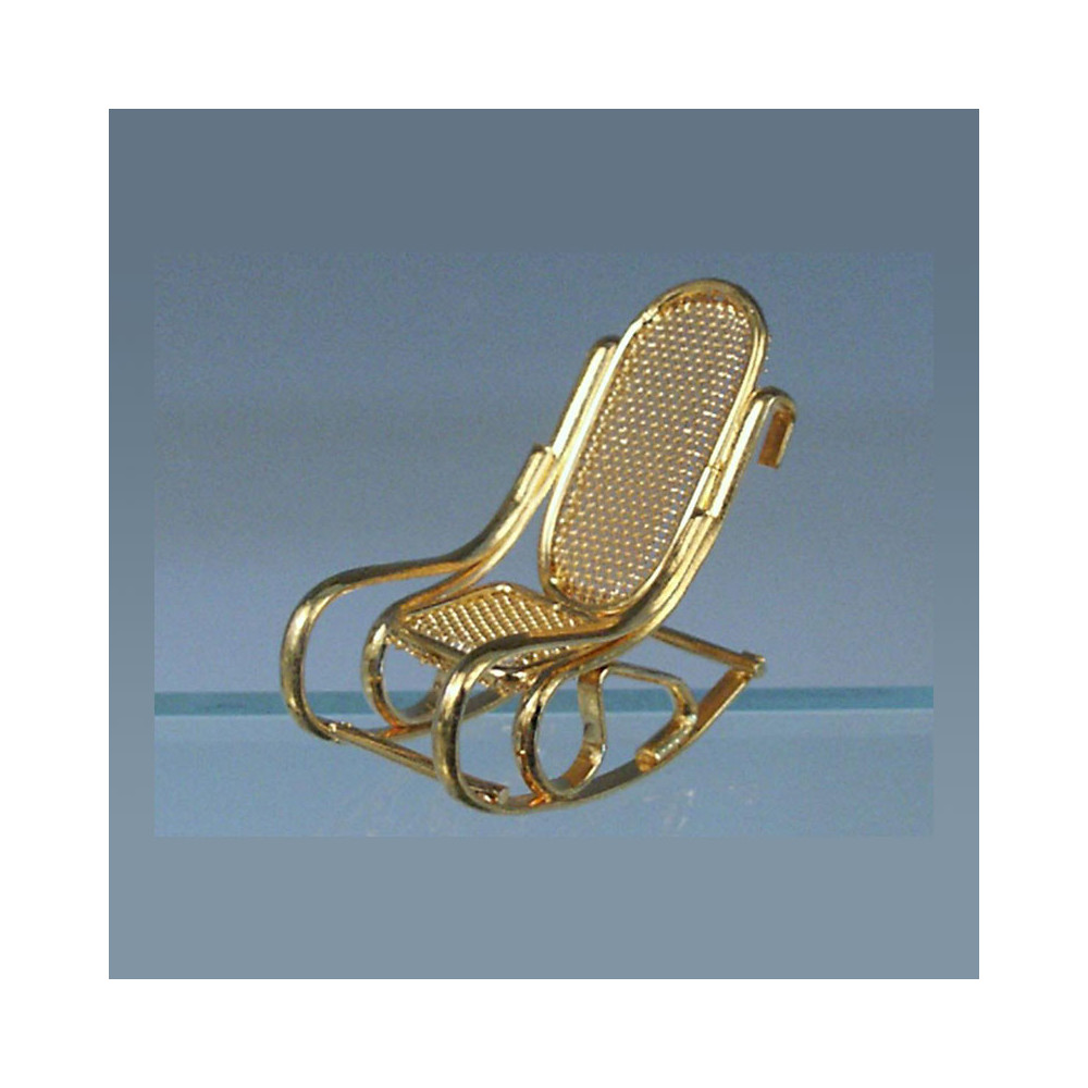 Brass rocking chair