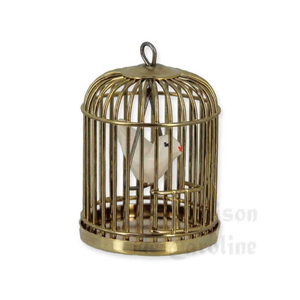 Bass bird cage w/bird