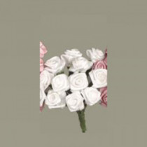 Bouquet of 12 roses white