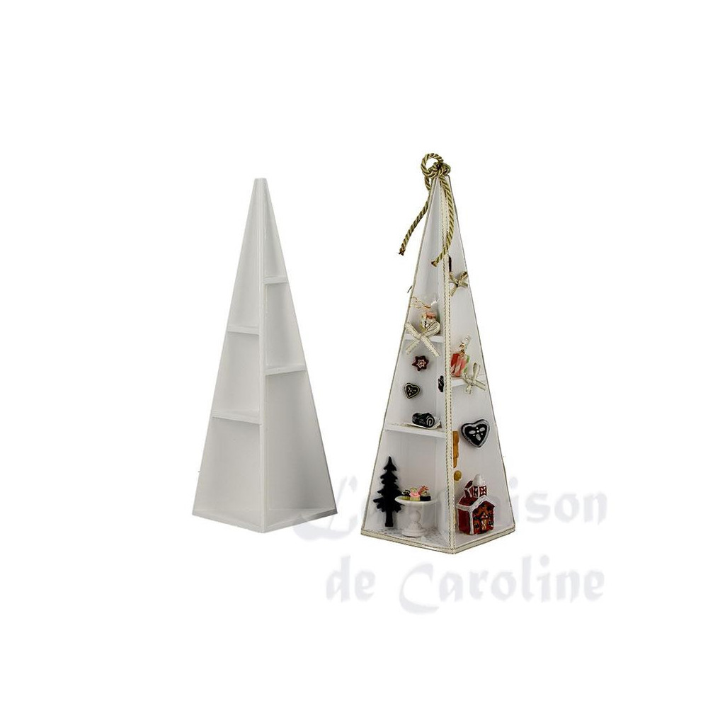 Middle Pyramid minis white without deco 24cm