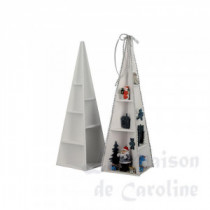 Big Pyramid for minis white without deco 30cm
