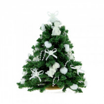 Christmas tree to decorate with white angels