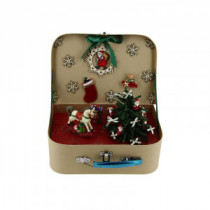Large Christmas suitcase in kit