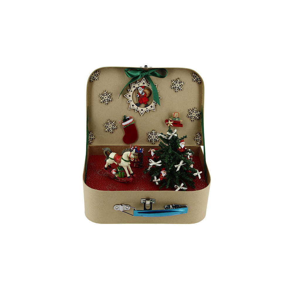 Large Christmas suitcase in kit