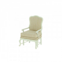 Sofa seat white-creme stripes