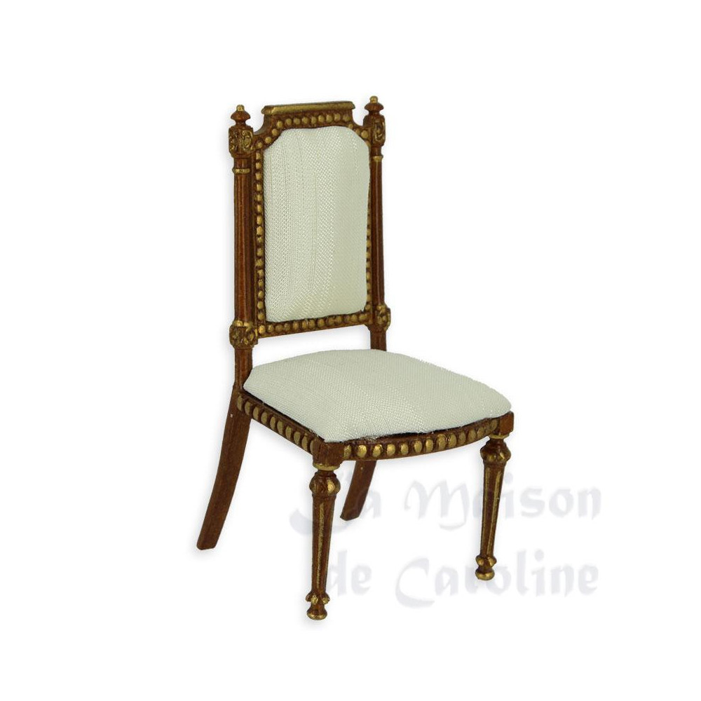 Chair Louis XVI walnut-gold