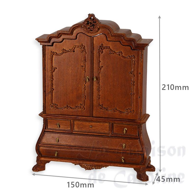 rococo cabinet miniature 1:12 Bilder 2
