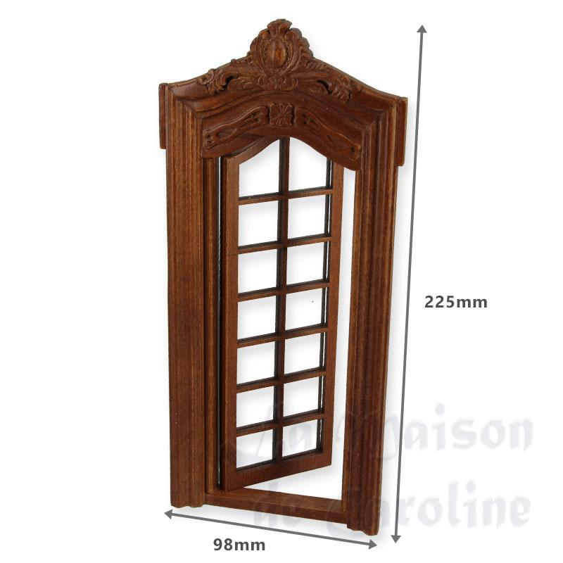 door walnut miniature 1:12 Bilder 1