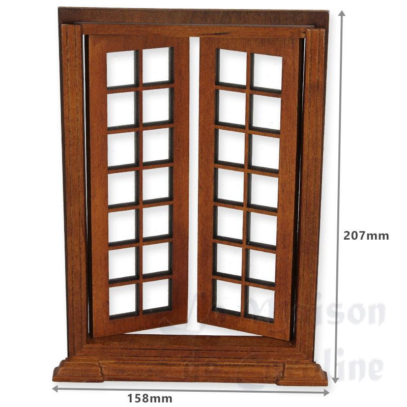 dooble door walnut miniature 1:12 Bilder 1