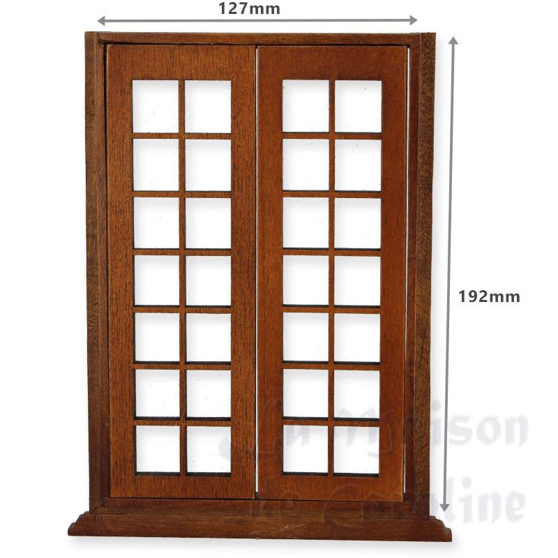 dooble door walnut miniature 1:12 Bilder 2