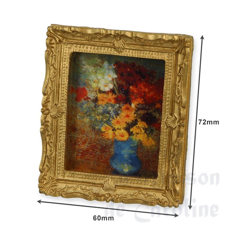painting with glass and canvas miniature 1:12 Bilder 1