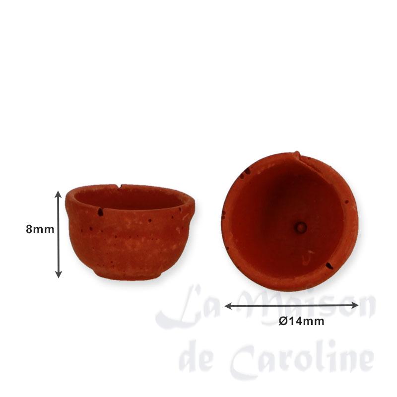 terracotta pots 2pcs miniature 1:12 Bilder 1