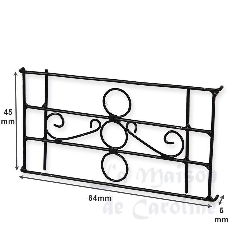 french-style balcony railing - poor finish miniature 1:12 Bilder 1