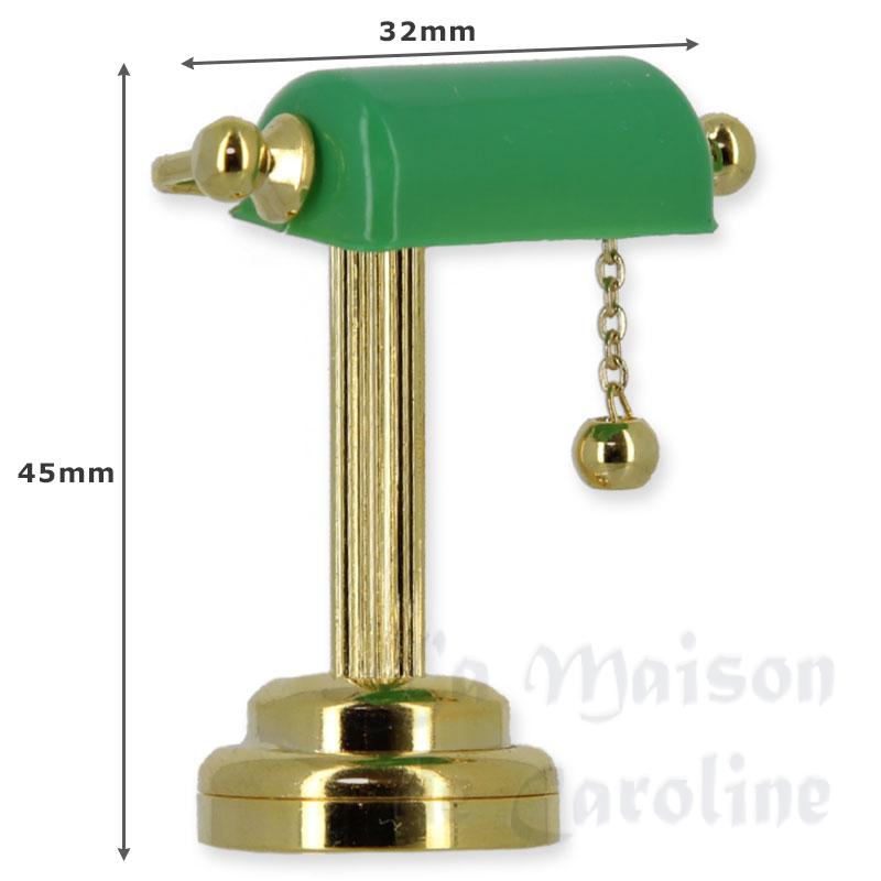led desk light green miniature 1:12 Bilder 1
