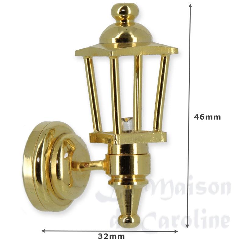 led wall lamp coachman brass miniature 1:12 Bilder 1