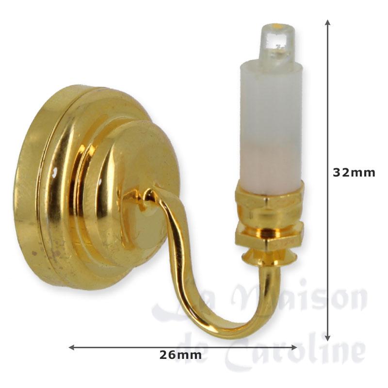 candle led wall light miniature 1:12 Bilder 1