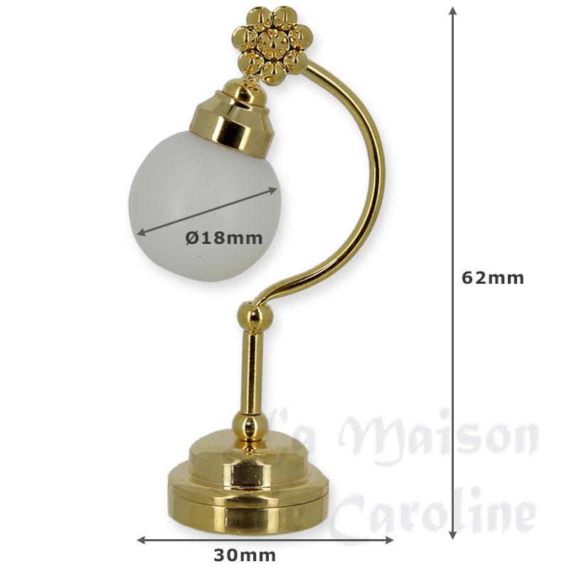 led desk lamp globe miniature 1:12 Bilder 1