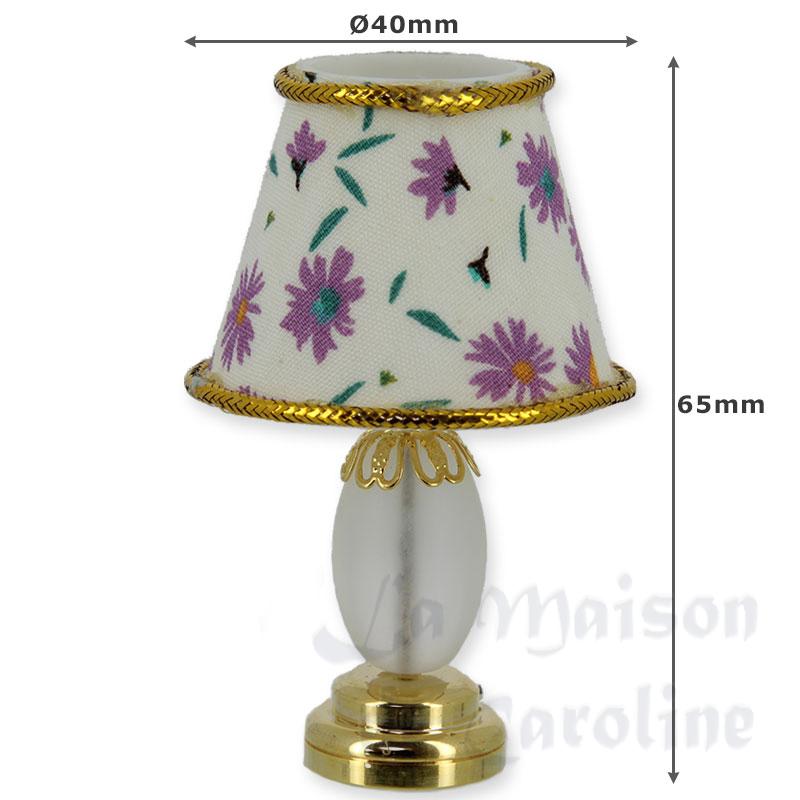 led table light flowery pink miniature 1:12 Bilder 1
