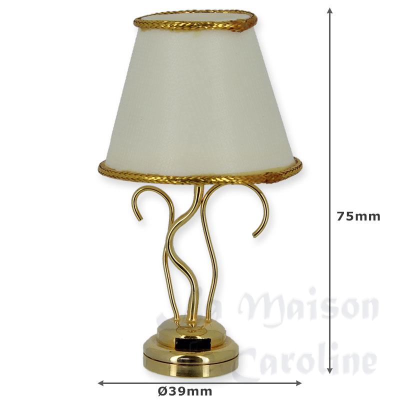 led table light brass white miniature 1:12 Bilder 1