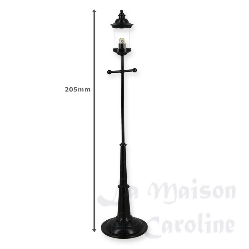led street lamp black transparent for dollhouses 1:12 photo 2 led street lamp black transparent for dollhouses 1:12 photo 2