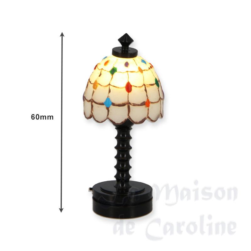 table lamp led black base miniature 1:12 Bilder 1