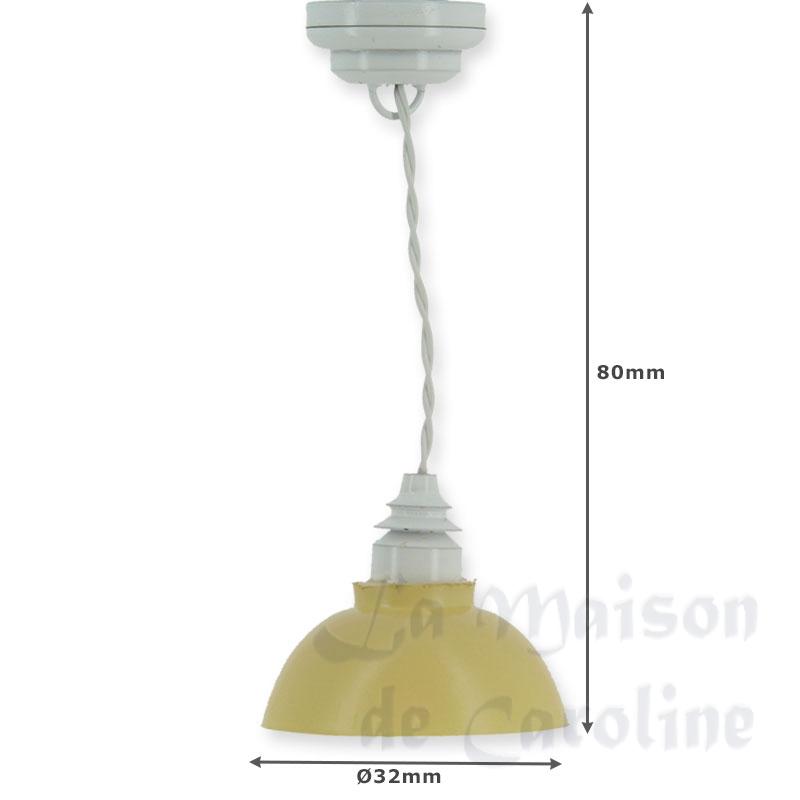 led hanging lamp cream miniature 1:12 Bilder 1