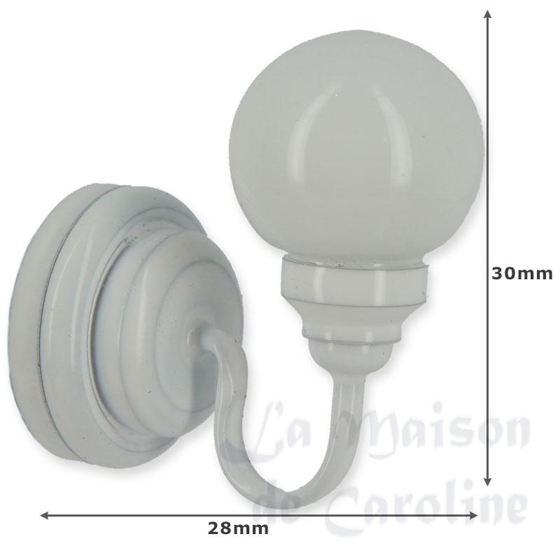 led wall lamp globe white miniature 1:12 Bilder 1