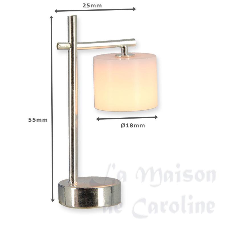 12v table lamp modern cylinder miniature 1:12 Bilder 1