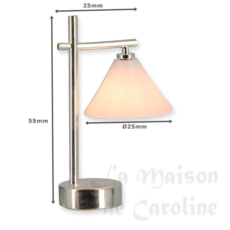12v table lamp modern cone miniature 1:12 Bilder 1