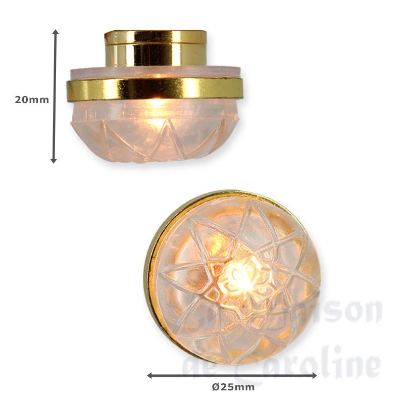 12v ceiling lamp basin miniature 1:12 Bilder 1