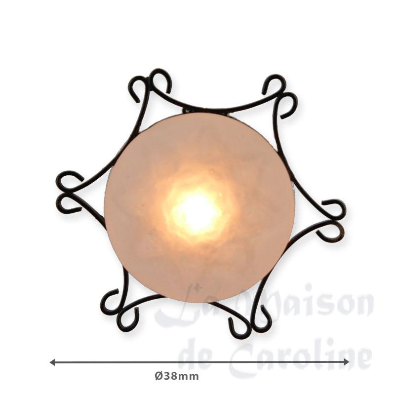 12v ceiling lamp clip filigree miniature 1:12 Bilder 1