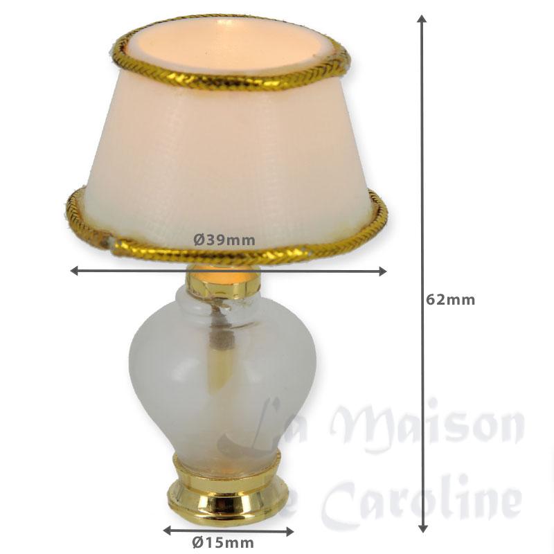 12v table lamp glass miniature 1:12 Bilder 1