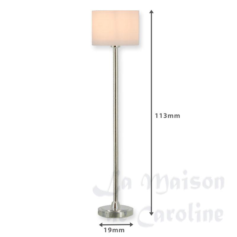12v floor lamp modern cylinder miniature 1:12 Bilder 1