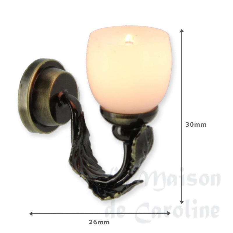 12v wall lamp clip leaf miniature 1:12 Bilder 1