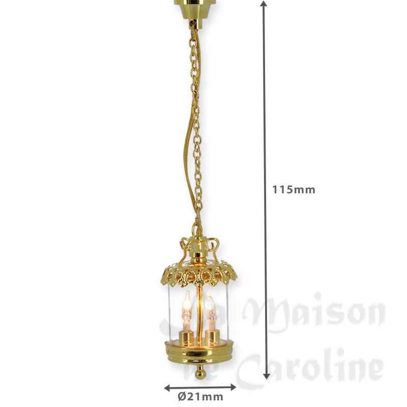 12v chandelier clip brass birdcage miniature 1:12 Bilder 1