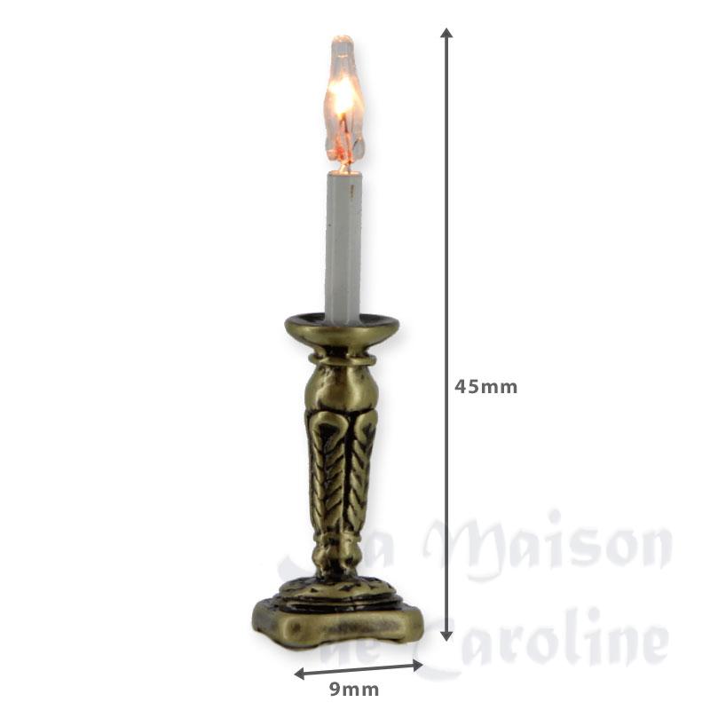 12v candlestick antique pattern miniature 1:12 Bilder 1